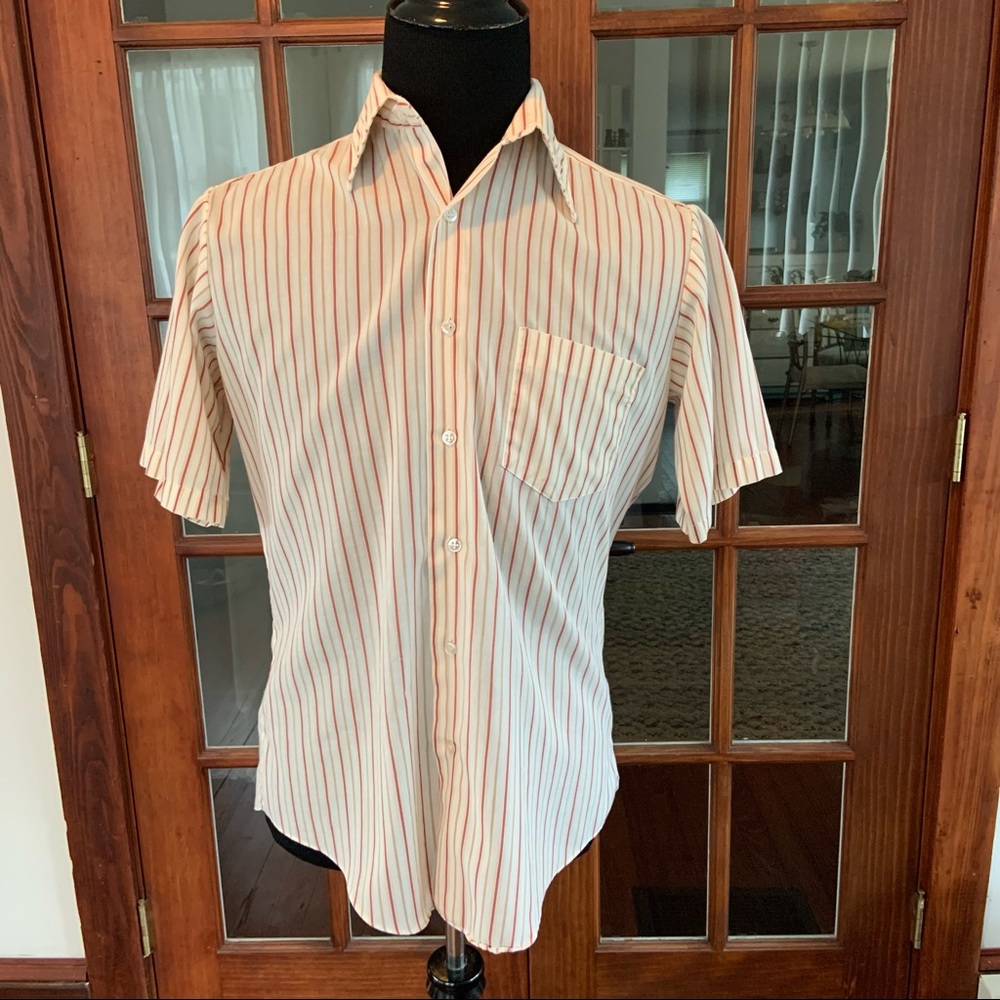 1970’s Kingsport Big Collar Retro Polyester Shirt